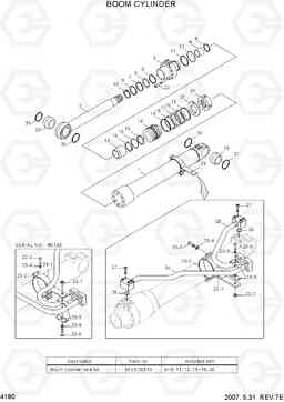 4180 BOOM CYLINDER R360LC-7, Hyundai