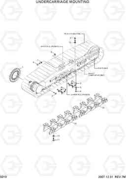 5010 UNDERCARRIAGE MOUNTING R360LC-7, Hyundai