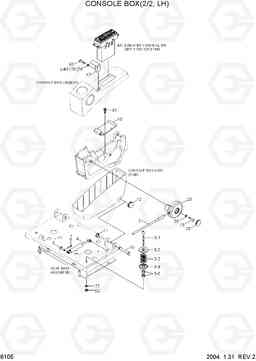 6105 CONSOLE BOX(2/2, LH) R360LC-7, Hyundai