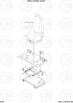 6130 SEAT BASE ASSY R360LC-7, Hyundai