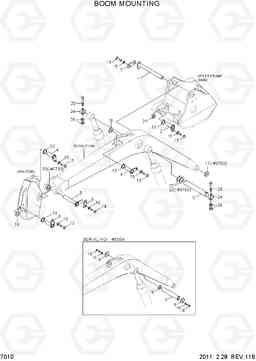 7010 BOOM MOUNTING R360LC-7, Hyundai