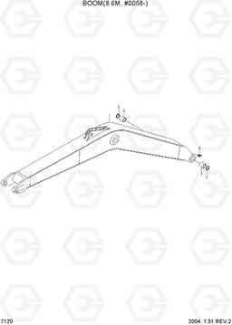 7120 BOOM(8.6M, #0058-) R360LC-7, Hyundai