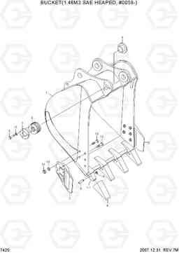 7420 BUCKET(1.46M3 SAE HEAPED, #0058-) R360LC-7, Hyundai