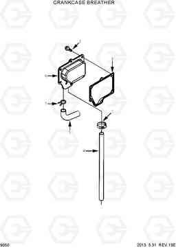 9050 CRANKCASE BREATHER R360LC-7, Hyundai