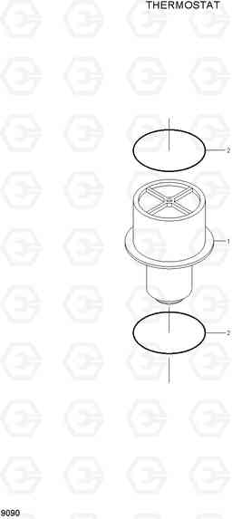 9090 THERMOSTAT R360LC-7, Hyundai
