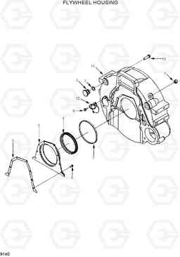 9140 FLYWHEEL HOUSING R360LC-7, Hyundai