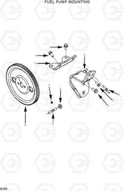 9150 FUEL PUMP COUPLING R360LC-7, Hyundai