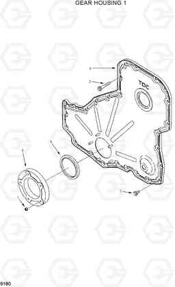 9180 GEAR HOUSING 1 R360LC-7, Hyundai