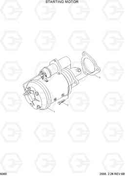 9360 STARTING MOTOR R360LC-7, Hyundai