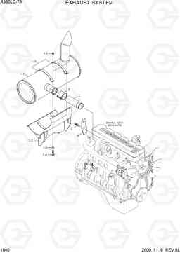 1040 EXHAUST SYSTEM R360LC-7A, Hyundai