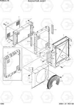 1060 RADIATOR ASSY R360LC-7A, Hyundai