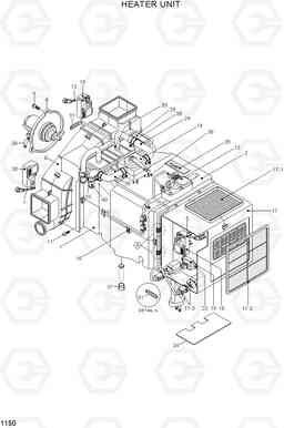 1150 HEATER UNIT R360LC-7A, Hyundai