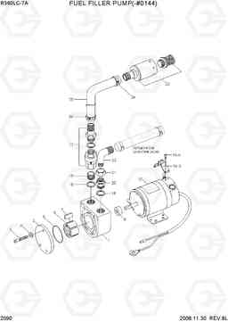 2090 FUEL FILLER PUMP(-#0144) R360LC-7A, Hyundai