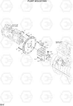 3010 PUMP MOUNTING R360LC-7A, Hyundai