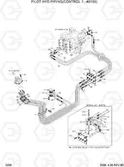 3200 PILOT HYD PIP(CNTL 1,MCV TYPE 1,-#0169) R360LC-7A, Hyundai