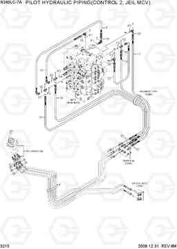 3215 PILOT HYD PIP(CNTL 2,MCV TYPE 3,#0443-) R360LC-7A, Hyundai