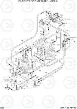 3230 PILOT HYD PIP(BASE 1,MCV TYPE1,-#0169) R360LC-7A, Hyundai