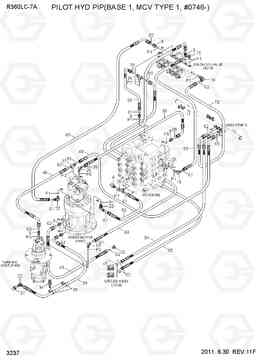 3237 PILOT HYD PIP(BASE 1,MCV TYPE1,#0746-) R360LC-7A, Hyundai