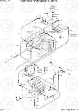 3241 PILOT HYD PIP(BASE 2,MCV TYPE2,#0170-) R360LC-7A, Hyundai