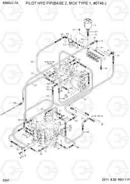 3247 PILOT HYD PIP(BASE 2,MCV TYPE1,#0746-) R360LC-7A, Hyundai