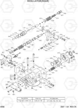 4030 REGULATOR(REAR) R360LC-7A, Hyundai