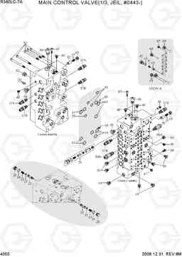 4055 MAIN CONTROL VALVE(1/3, TYPE 3, #0443-) R360LC-7A, Hyundai