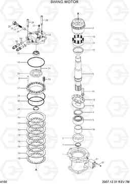 4100 SWING MOTOR R360LC-7A, Hyundai