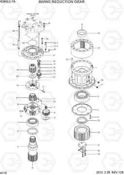 4110 SWING REDUCTION GEAR R360LC-7A, Hyundai