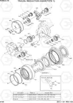 4130 TRAVEL REDUCTION GEAR(TYPE 1) R360LC-7A, Hyundai