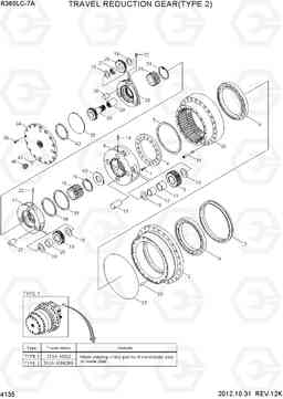 4135 TRAVEL REDUCTION GEAR(TYPE 2) R360LC-7A, Hyundai
