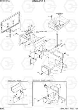 6210 COWLING 2 R360LC-7A, Hyundai