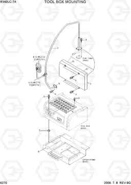 6270 TOOL BOX MOUNTING R360LC-7A, Hyundai