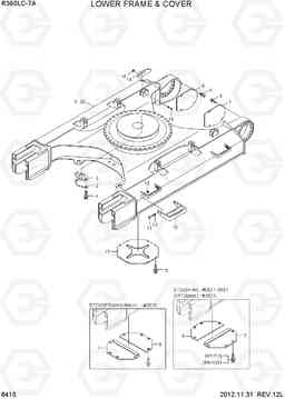 6410 LOWER FRAME & COVER R360LC-7A, Hyundai