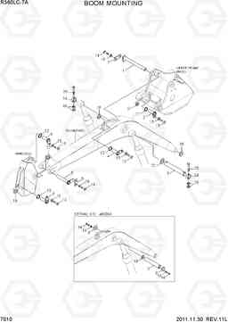 7010 BOOM MOUNTING R360LC-7A, Hyundai