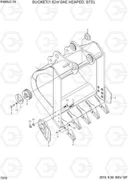 7310 BUCKET(1.62M3 SAE HEAPED, STD) R360LC-7A, Hyundai