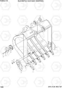 7380 BUCKET(2.32M3 SAE HEAPED) R360LC-7A, Hyundai