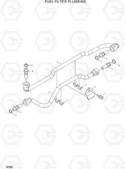 9160 FUEL FILTER PLUMBING R360LC-7A, Hyundai