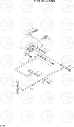 9230 FUEL PLUMBING R360LC-7A, Hyundai