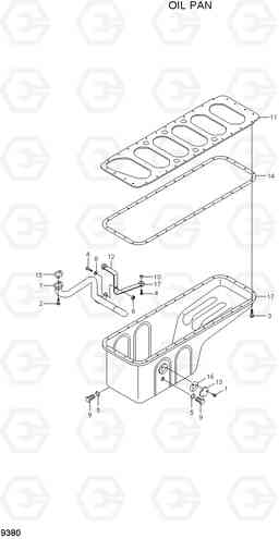 9380 OIL PAN R360LC-7A, Hyundai