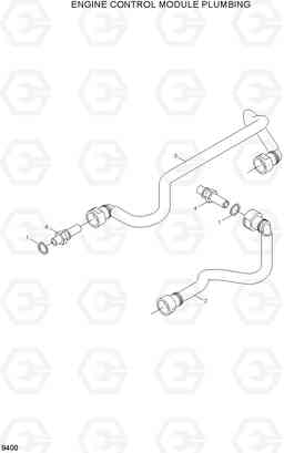 9400 ENGINE CONTROL MODULE PLUMBING R360LC-7A, Hyundai