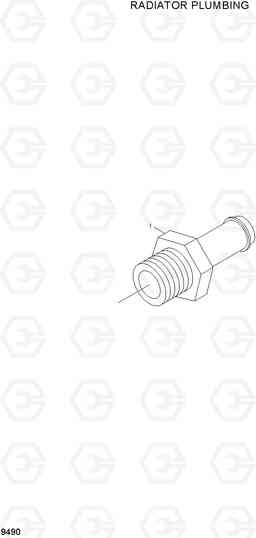 9490 RADIATOR PLUMBING R360LC-7A, Hyundai