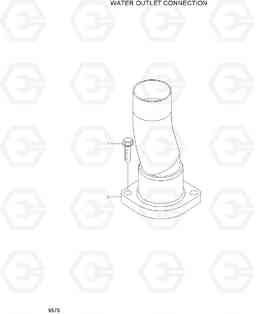 9570 WATER OUTLET CONNECTION R360LC-7A, Hyundai