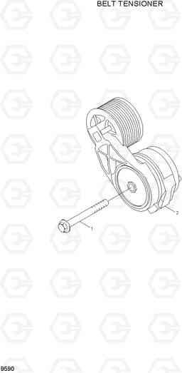 9590 BELT TENSIONER R360LC-7A, Hyundai