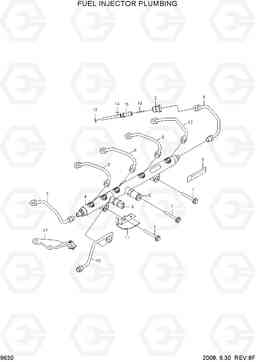 9630 FUEL INJECTOR PLUMBING R360LC-7A, Hyundai