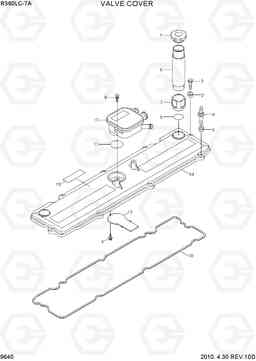 9640 VALVE COVER R360LC-7A, Hyundai