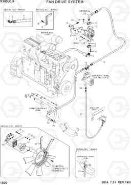 1020 FAN DRIVE SYSTEM R380LC-9, Hyundai