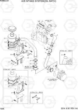 1035 AIR INTAKE SYSTEM (OIL BATH) R380LC-9, Hyundai