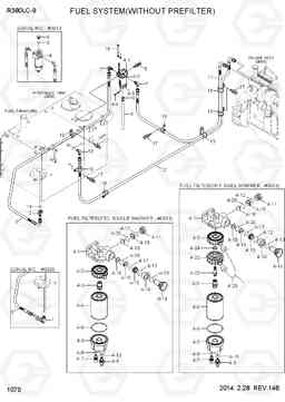 1070 FUEL SYSTEM(WITHOUT PREFILTER) R380LC-9, Hyundai