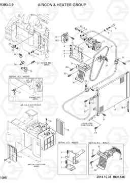 1090 AIRCON & HEATER GROUP R380LC-9, Hyundai