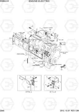 2040 ENGINE ELECTRIC R380LC-9, Hyundai